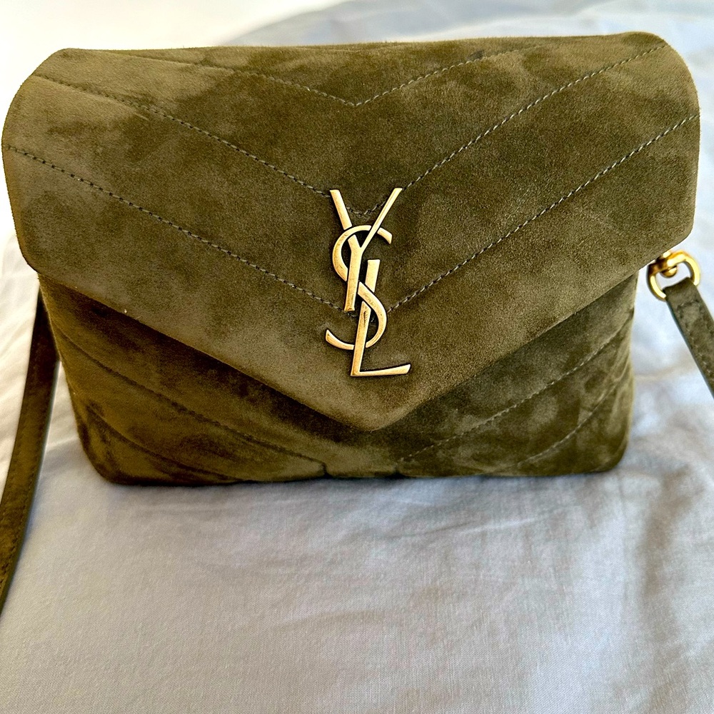 Saint Laurent Toy Loulou calfskin suede crossbody bag